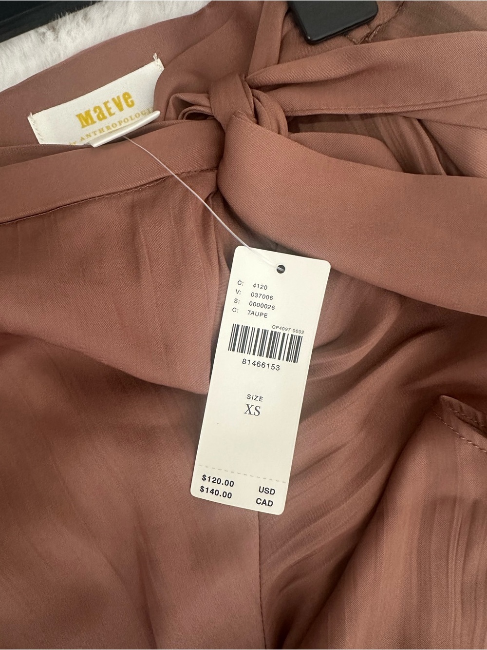 Maeve brown High-Low Ruffle Wrap Skirt - Picture 4 of 4